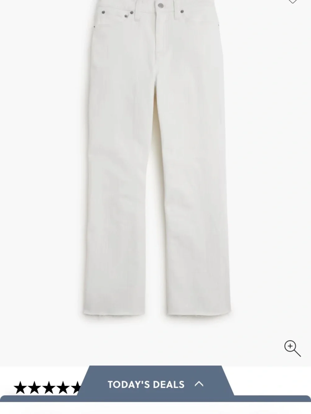 J. Crew Factory Curvy mid-rise flare crop jean in signature stretch